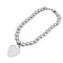 Foto de 20-006 - PULSERA PLATA CORAZÓN 15MM BOLAS 6MM 19CM 