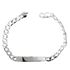 Foto de 20-GSBC180 - PULSERA PLATA PLACA BARBADA MACIZA 7MM 19CM (PLACA 7X35MM)
