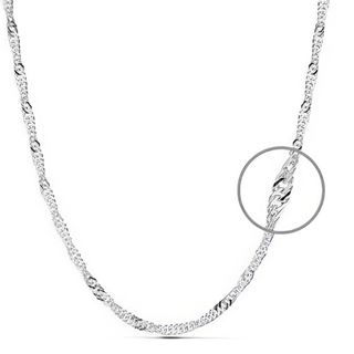 Foto de 20-GD30X50 - CADENA PLATA SINGAPUR 2MMX50CM