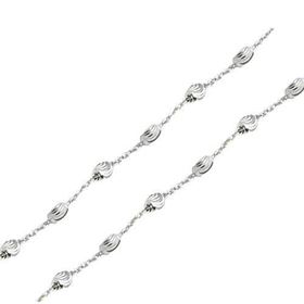 Foto de 20-R35X45 - CADENA PLATA PEPITAS LAPIDADAS 3MMX45CM