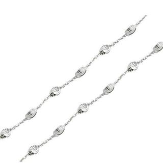 Foto de 20-R35X45 - CADENA PLATA PEPITAS LAPIDADAS 3MMX45CM