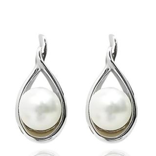 Foto de 22-100473 - *OFERTA* PENDIENTES PLATA PERLA 21MM