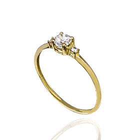 Foto de 05-3369S - SORTIJA CIRCONITA 4MM 18K**