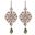 Foto de 32-0533P - *OFERTA* PENDIENTES PLATA PIEDRAS COLOR COBRE 80MM