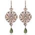 Foto de 32-0533P - *OFERTA* PENDIENTES PLATA PIEDRAS COLOR COBRE 80MM