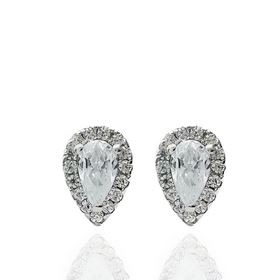 Foto de 25-0886P - PENDIENTES PLATA CIRCONITA 8MM