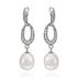 Foto de 43-4183 - *OFERTA* PENDIENTES PLATA PERLA CIRCONITA 32MM