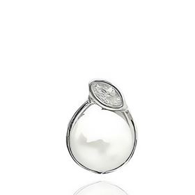 Foto de 43-3432 - *OFERTA* COLGANTE PLATA PERLA CIRCONITA 12MM