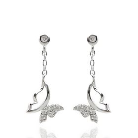 Foto de 25-1445 - PENDIENTES PLATA MARIPOSA CIRCONITA 20MM
