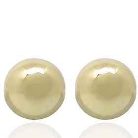 Foto de 70-MB10 - PENDIENTES MEDIA BOLA 10MM 18K 