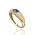 Foto de 10-790-101A - SORTIJA AZUL 6MM 18K**