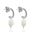 Foto de 18-AG151686 - PENDIENTES PLATA ARO PIEDRAS COLOR 11MM PERLA 10MM 