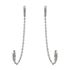 Foto de 25-2048 - PENDIENTES PLATA CRIOLLA CIRCONITA 11MM CADENA 70MM 