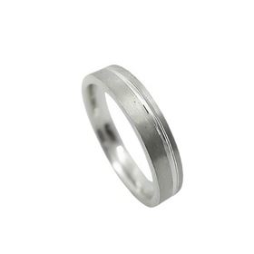 Foto de 10-939-053 - ALIANZA PLATA MATE FILO BRILLO 4MM