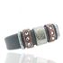 Foto de 00-BR-0723G - *OFERTA* PULSERA ACERO CUERO GRIS 18MM