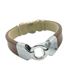 Foto de 00-BR-0723M - *OFERTA* PULSERA ACERO CUERO MARRÓN 18MM
