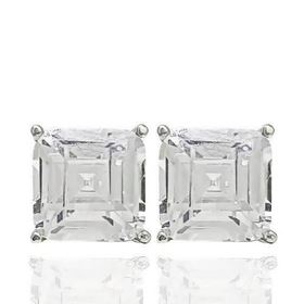 Foto de 18-AG147128 - PENDIENTES PLATA CIRCONITA CUADRADA 8X8M