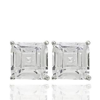Foto de 18-AG147128 - PENDIENTES PLATA CIRCONITA CUADRADA 8X8M