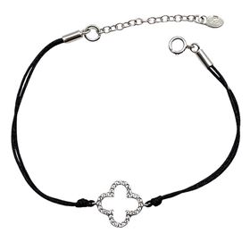 Foto de 25-0033 - *OFERTA* PULSERA PLATA TRÉBOL 19MM 17CM (ALARGADOR 3.5CM) 