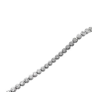 Foto de 25-0158 - PULSERA PLATA RIVIERE CIRCONITA 3MM 17CM