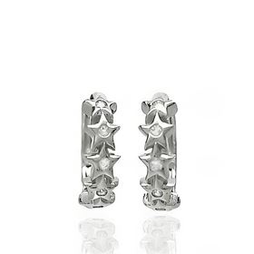Foto de 25-2031 - CRIOLLAS PLATA ESTRELLAS CIRCONITA 4X15MM