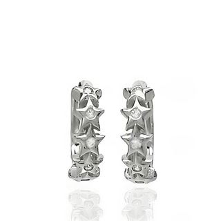 Foto de 25-2031 - CRIOLLAS PLATA ESTRELLAS CIRCONITA 4X15MM