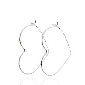 Foto de 25-400161-20 - CRIOLLAS PLATA CORAZÓN 20MM