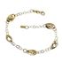 Foto de 04-563 - PULSERA COMBINADA LAPIDADA 20CM (3,10gr) 18K