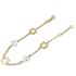 Foto de 10-00-6623 - PULSERA FLORES Y MARIPOSAS BICOLOR 18CM (ANILLA A 2CM) (2,02gr) 18K