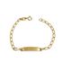Foto de 9K88-001 - PULSERA BEBÉ PLACA BILBAO 2.6MM 12.5CM (PLACA 4X20MM) 9K**