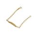 Foto de 9K88-001 - PULSERA BEBÉ PLACA BILBAO 2.6MM 12.5CM (PLACA 4X20MM) 9K**