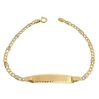 Foto de 9K88-1605C - PULSERA BEBÉ CIRCONITA 2.5MM 12.5CM (PLACA 4.5X20MM) 9K**