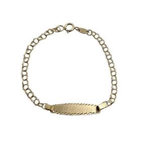 Foto de 9K88-H09 - PULSERA BEBÉ HUNGARINA 2.4MM (PLACA 4.5X20MM) 11.5CM 9K**