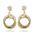 Foto de 44-201P - PENDIENTES CIRCONITA 28MM PRESIÓN 18K