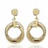 Foto de 44-201P - PENDIENTES CIRCONITA 28MM PRESIÓN 18K