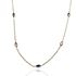 Foto de 9K05-5371G - GARGANTILLA PIEDRAS COLOR 42CM (ANILLA 5CM) 9K**