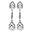 Foto de 71-3438B - PENDIENTES CIRCONITA 43MM PRESIÓN O.B. 18K 