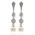 Foto de 13-7055P - PENDIENTES PERLA CIRCONITA 40MM PRESIÓN O.B. 18K 