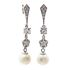 Foto de 13-7055P - PENDIENTES PERLA CIRCONITA 40MM PRESIÓN O.B. 18K 