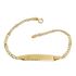 Foto de 88-1599C - PULSERA BEBÉ PLACA CIRCONITA 3X1 (PLACA 4X20MM) 12CM (1,08gr) 18K