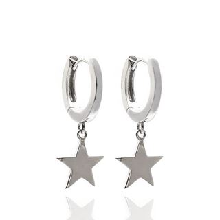 Foto de 25-1441 - PENDIENTES PLATA CRIOLLAS 2X12MM ESTRELLA 10MM 24MM