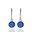 Foto de 25-5419-1A - PENDIENTES PLATA PIEDRA AZUL 25MM