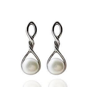 Foto de 43-3119 - *OFERTA* PENDIENTES PLATA PERLA 20MM