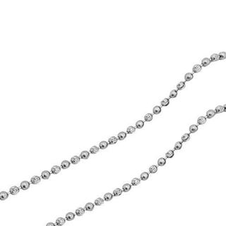Foto de 20-BEAD200X80 - CADENA PLATA BOLAS LAPIDADAS 2MMX80CM