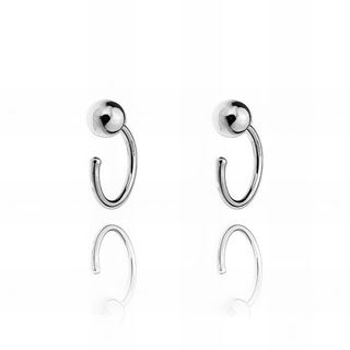 Foto de 18-AG148107 - *OFERTA* PENDIENTE PLATA ARO-BOLA 4MM 9MM