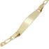 Foto de 45-053M - PULSERA PLACA 3X1 3MM 18.5CM (PLACA 7X25MM) (2,14gr) 18K 
