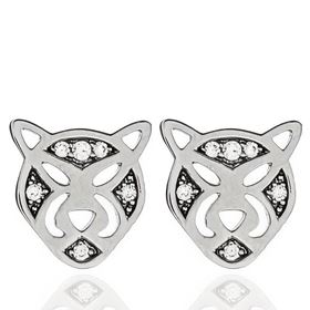 Foto de 22-140044 - *OFERTA* PENDIENTES PLATA PANTERA CIRCONITA 11MM