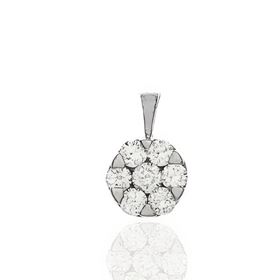 Foto de 10-377-036C - COLGANTE "NETO" BRILLANTE 0.41KT H-SI 6.5MM O.B. 18K