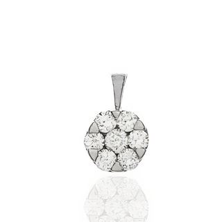 Foto de 10-377-036C - COLGANTE "NETO" BRILLANTE 0.41KT H-SI 6.5MM O.B. 18K