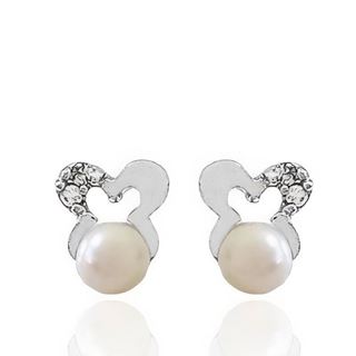 Foto de 62-004PB - PENDIENTES "NETO" BRILLANTES MARIPOSA PERLA 6MM O.B. 18K